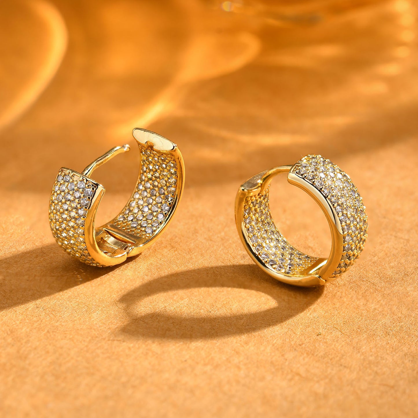 Earrings Gypsy Zircon C Gold Women's Fashion Accessories