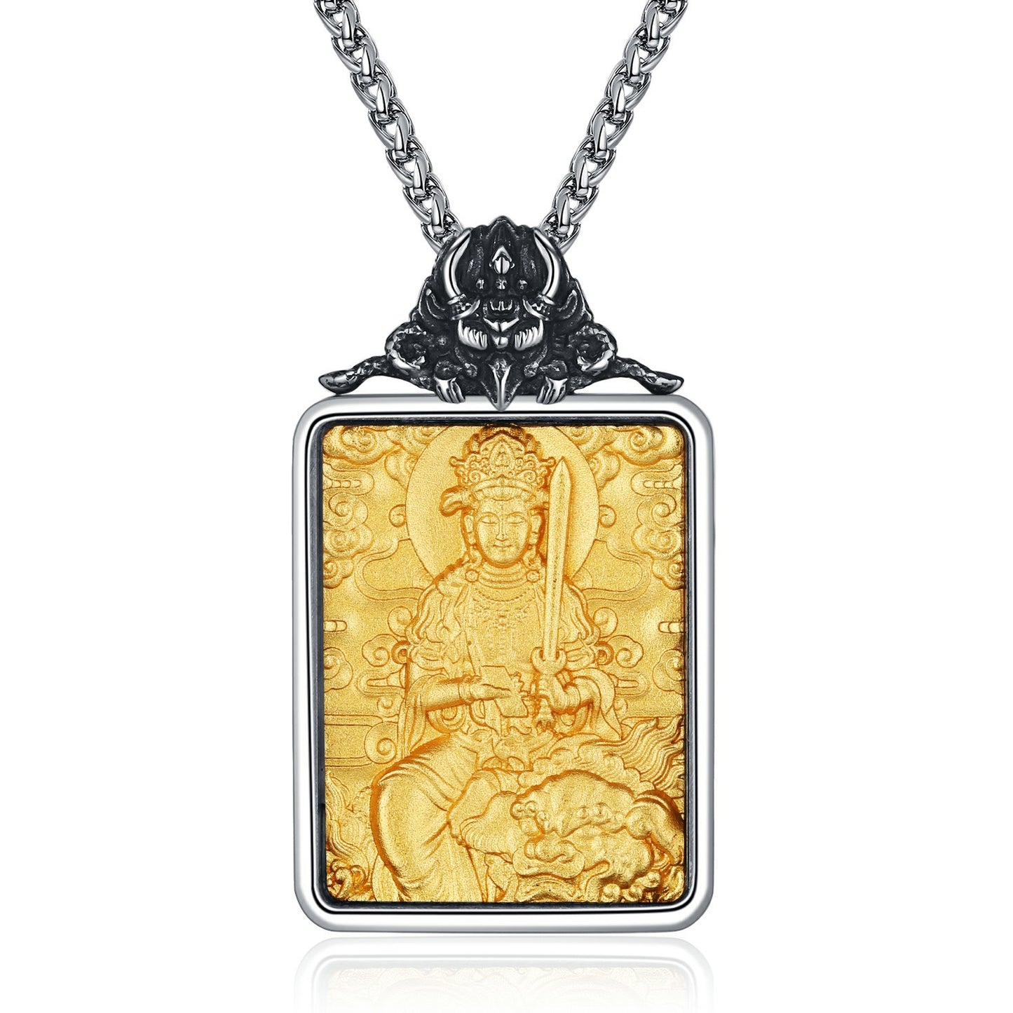 Steel Necklace - Elegant Zodiac Saints Pendant