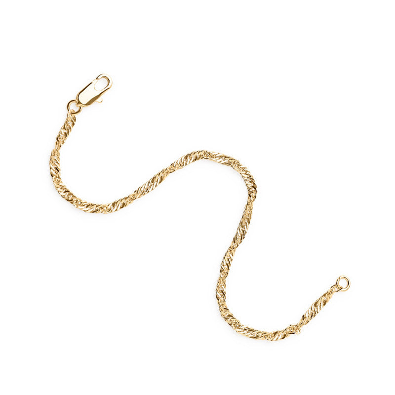 Planderful Jewelry Stainless Steel Chain Bracelet Set Two Piece Minimalist Fashion Jewelry