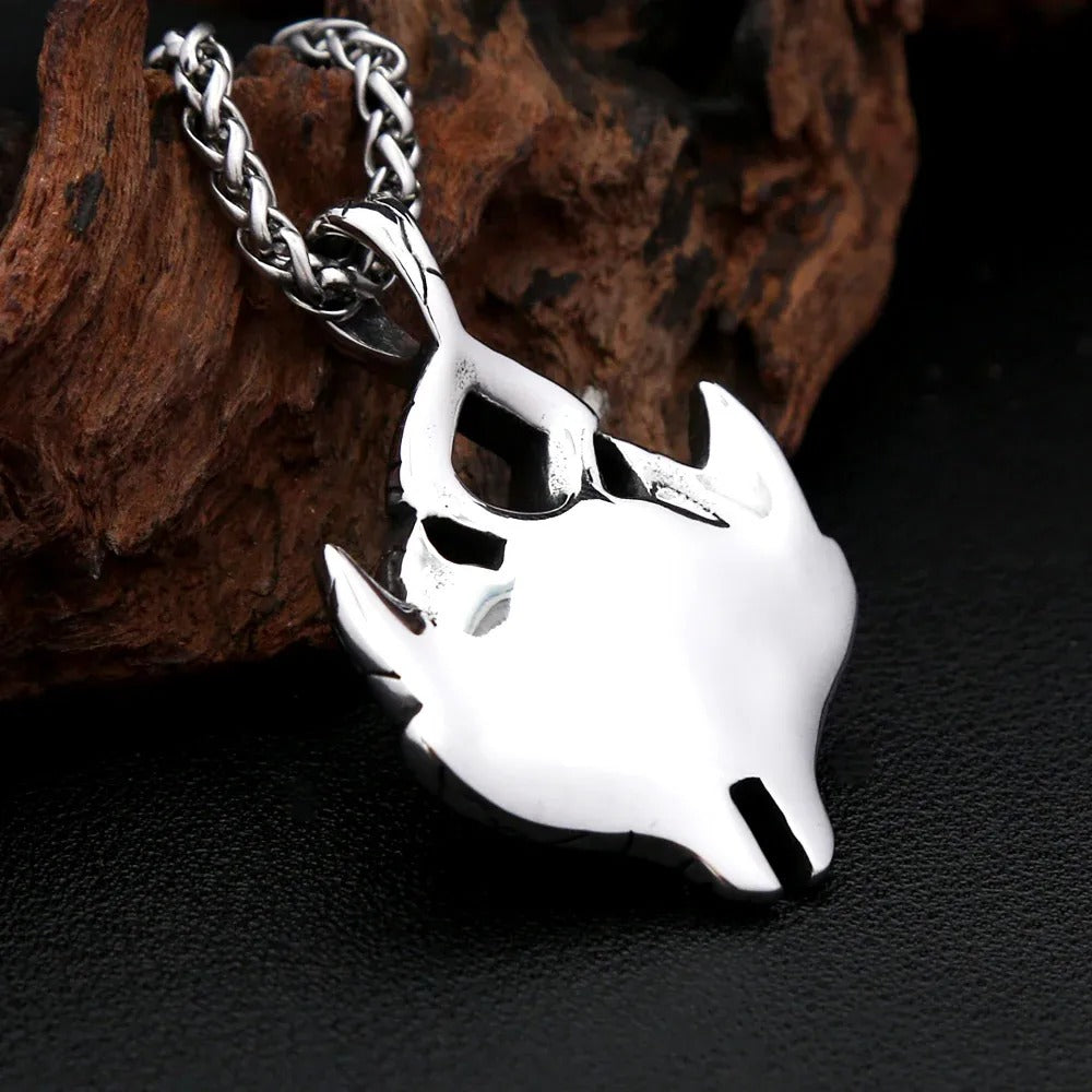 Vintage Evil Eye Stainless Steel Men's Pendant Necklace