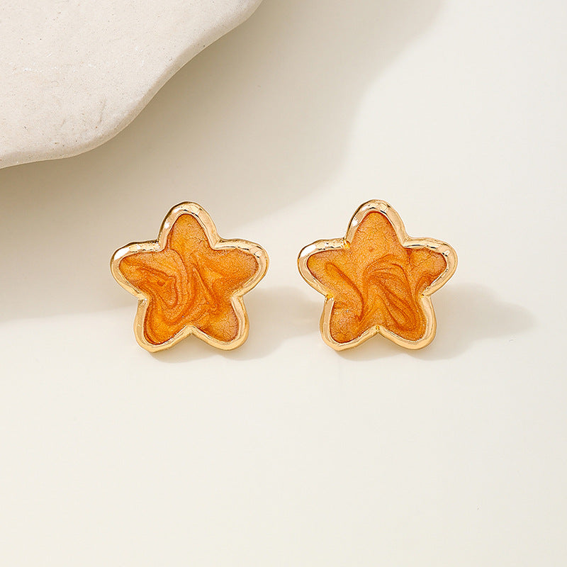 Planderful Vienna Verve Earrings – Stylish Metal Starfish Design