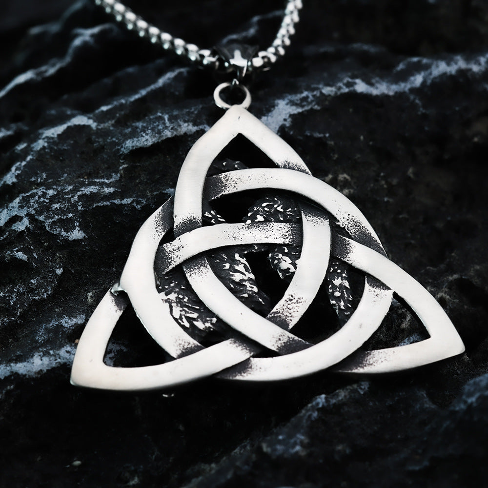 European And American Retro Men's Pendant Viking Wolf Celtic Knot