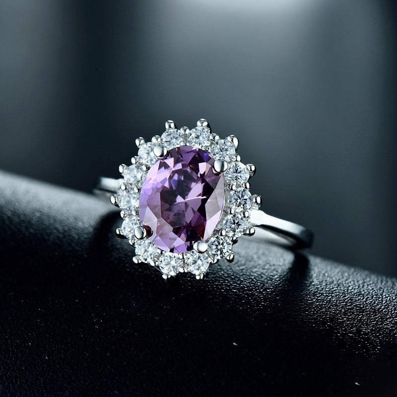 Exquisite 925 Silver Zircon Rings by Planderful Collection