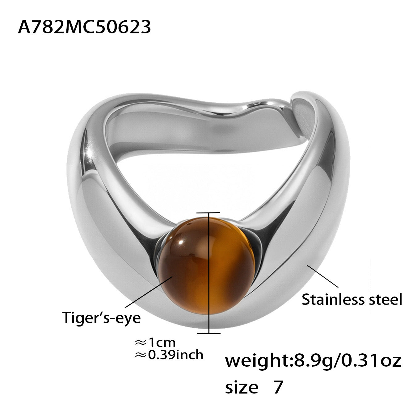 Planderful Titanium Color Ring Everyday Genie For Her