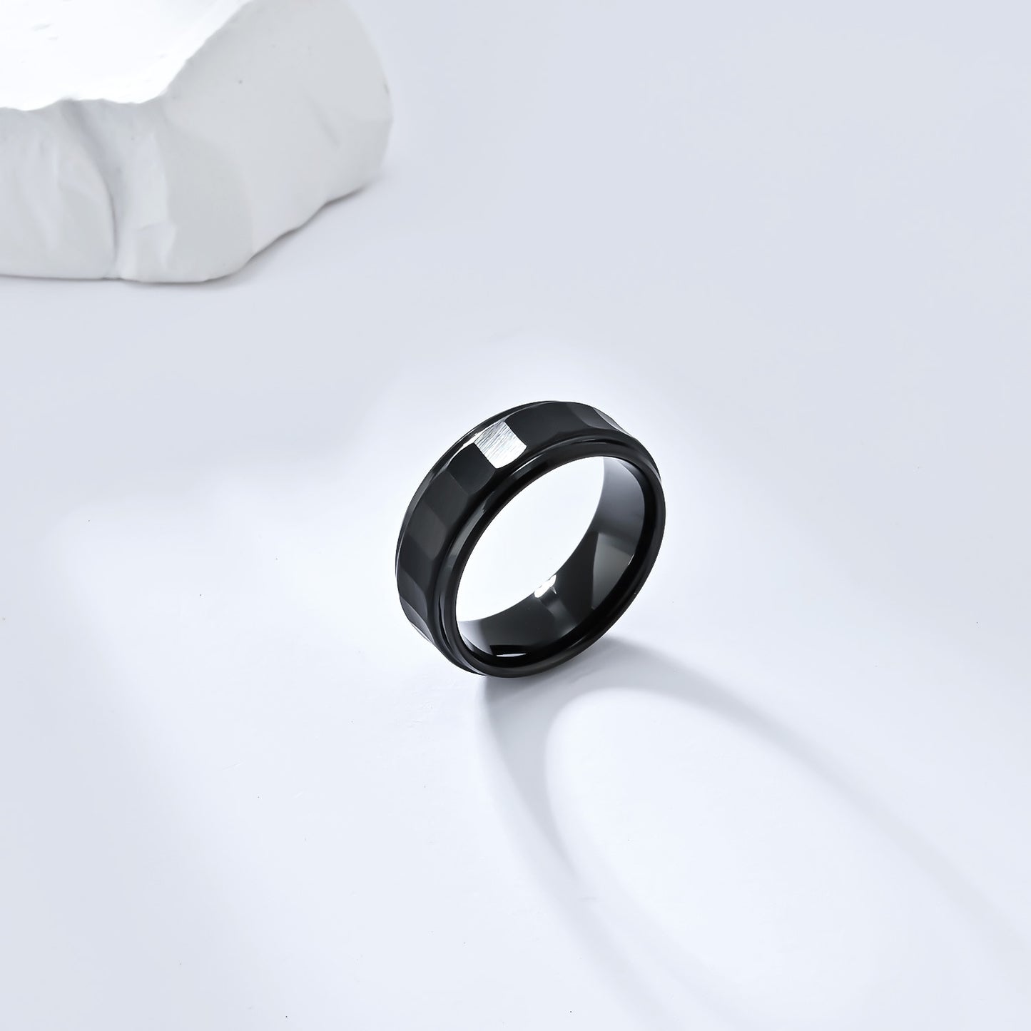 Carbonized Tungsten Steel Ring Men's Personalized Jewelry