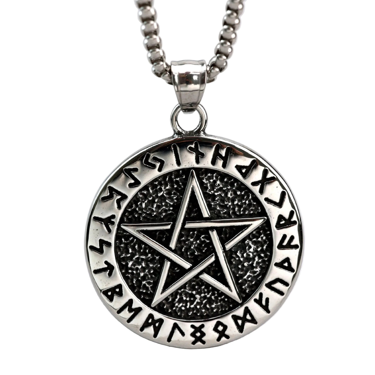 Vintage Viking Stainless Steel Men's Pendant Necklace