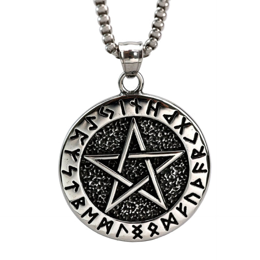 Vintage Viking Stainless Steel Men's Pendant Necklace