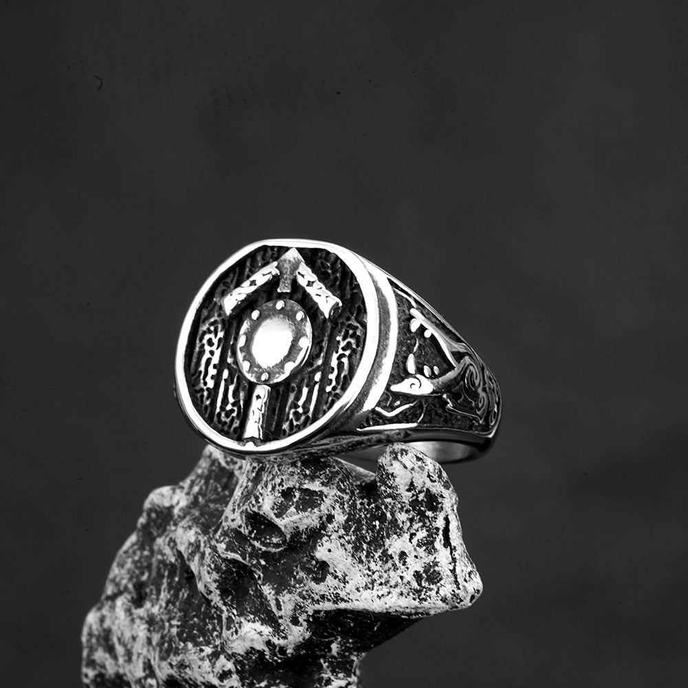 European And American Retro Jewelry Stainless Steel Ring For Men
