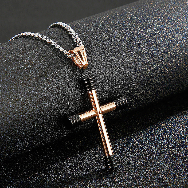 Cross Cultural Vacuum Electroplated Metal Pendant for Everyday Genie