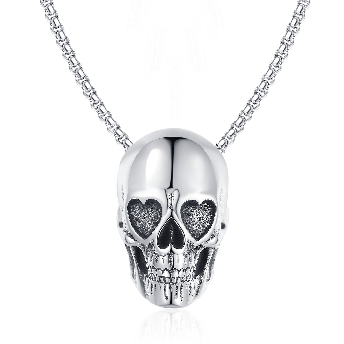 Titanium Steel Necklace – Statement Skull Punk