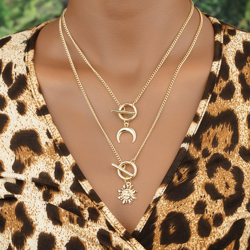 Sunflower Horn Necklace Set - Vienna Verve Collection