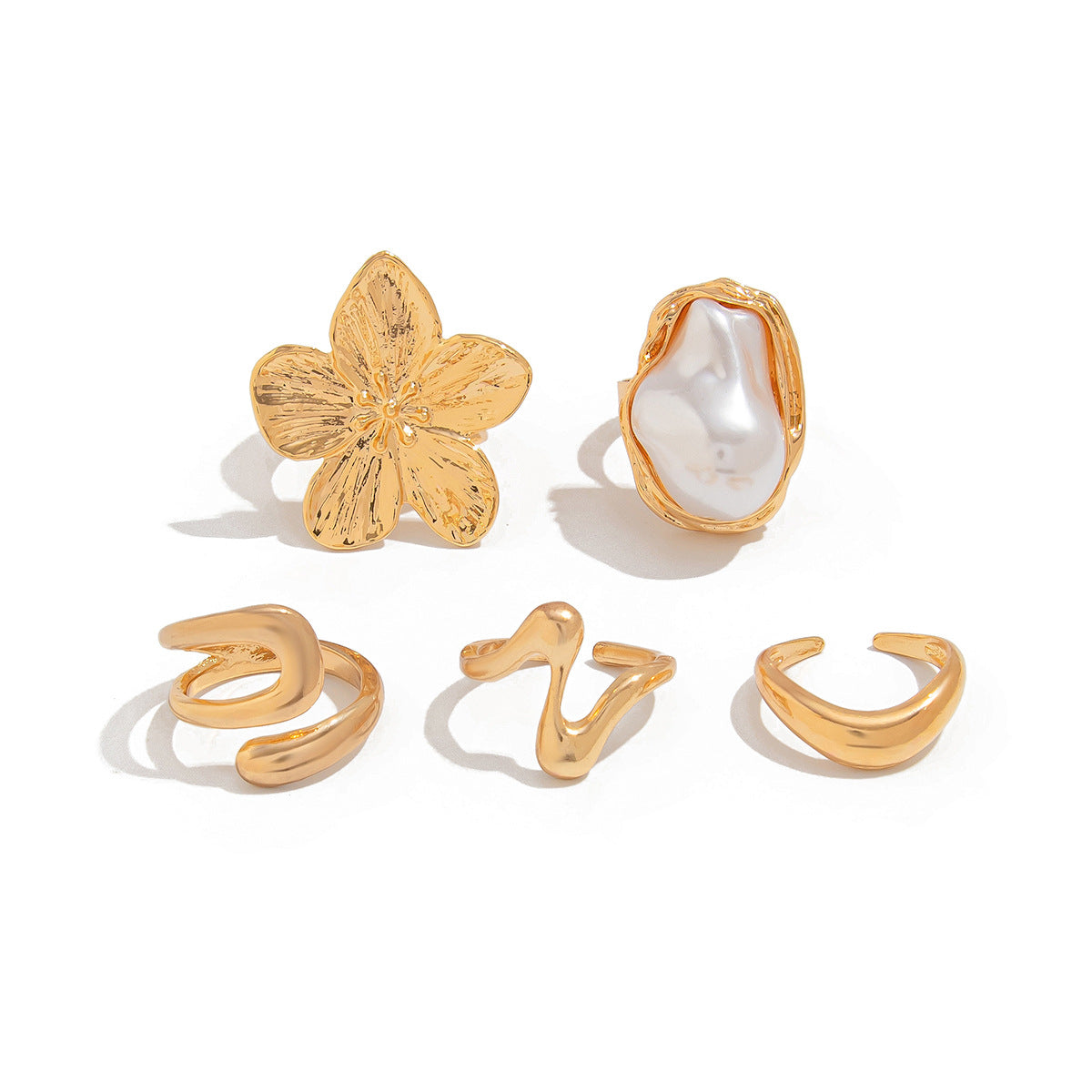 Planderful Vienna Verve Ring Set – Elegant Micro-Inlaid Design