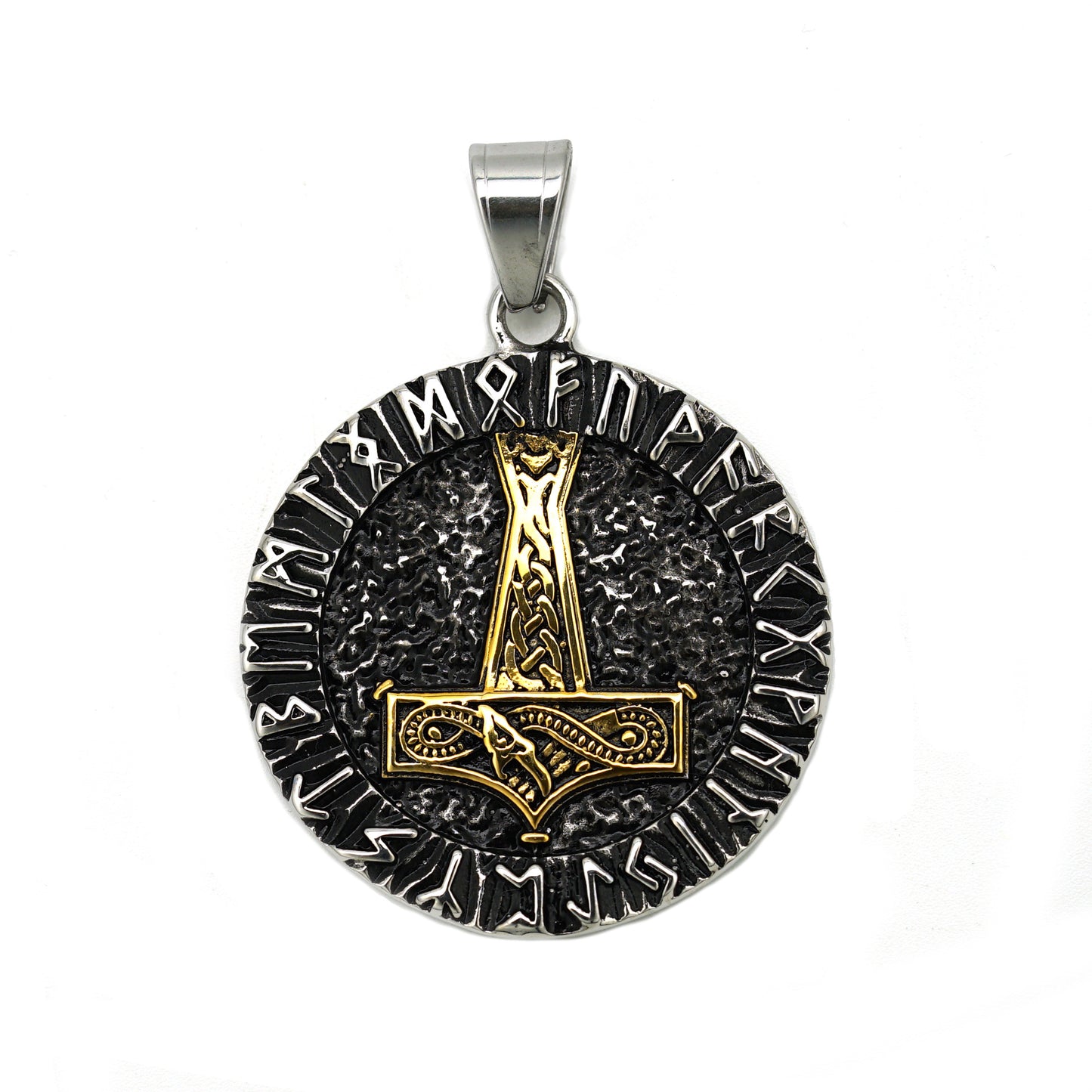 Steel Necklace – Vintage Nordic Viking Rune