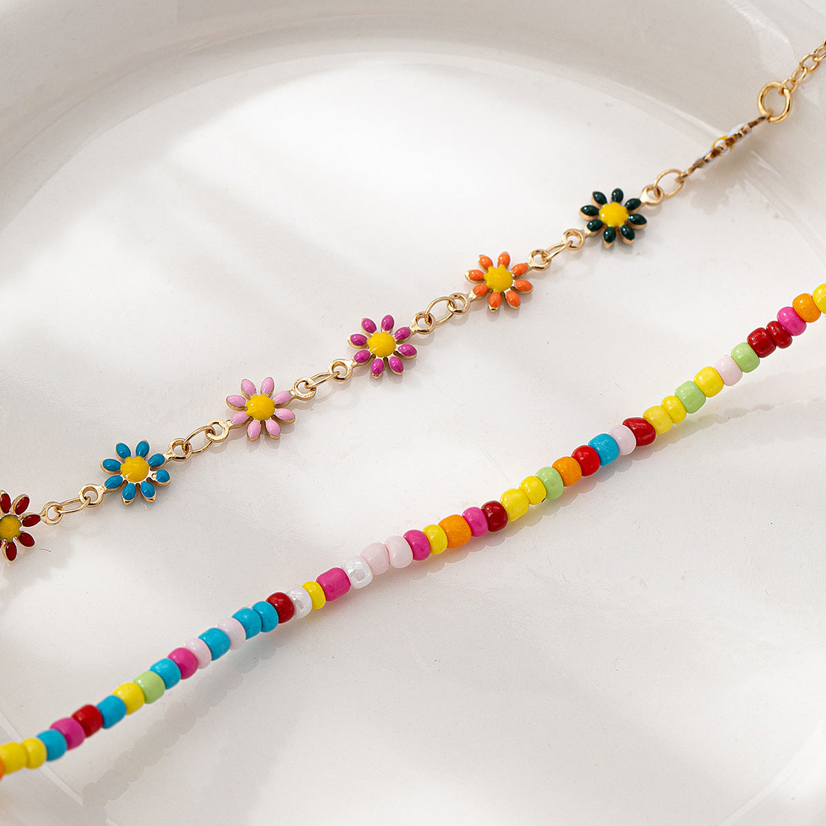 Planderful Vienna Verve Necklace Set – Bohemian Vacation Style with Colorful Beads