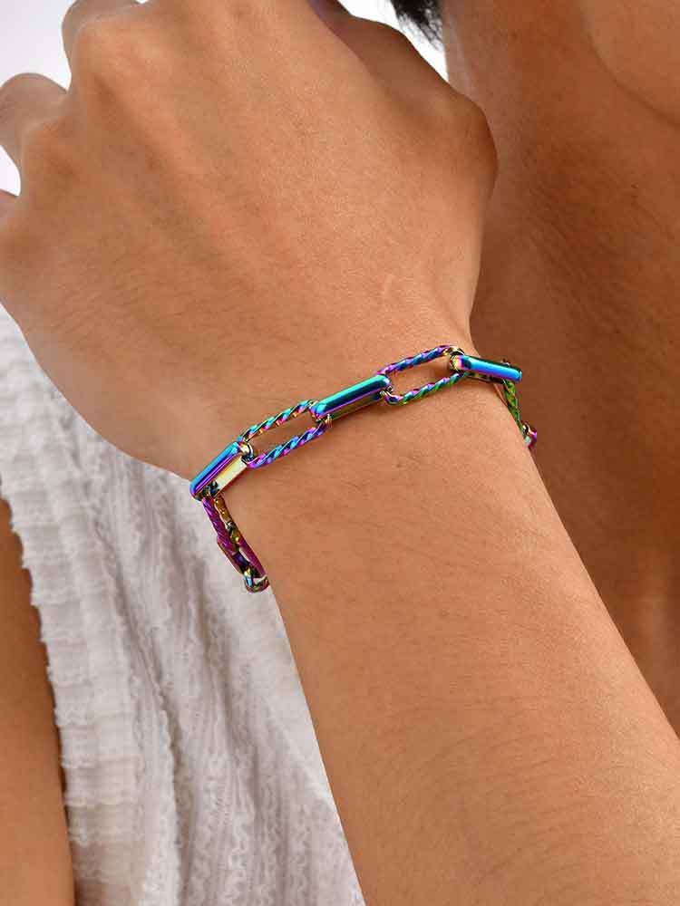 Stainless Steel Chain Bracelet Handmade For Men Planderful