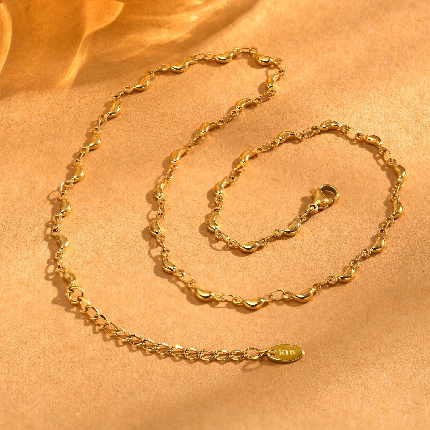 Jewelry Stainless Steel Dolphin Necklace Golden Women Fashion