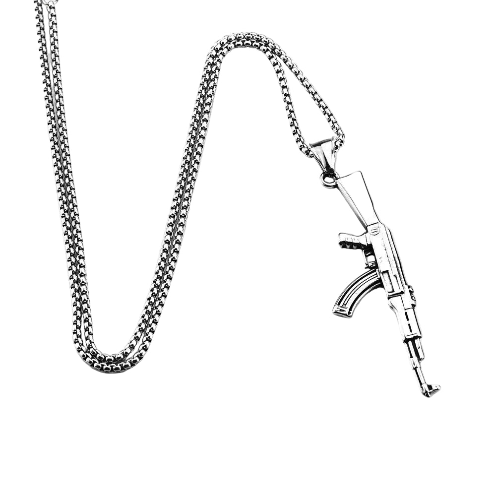 Punk Hip-Hop Stainless Steel Pendant Necklace