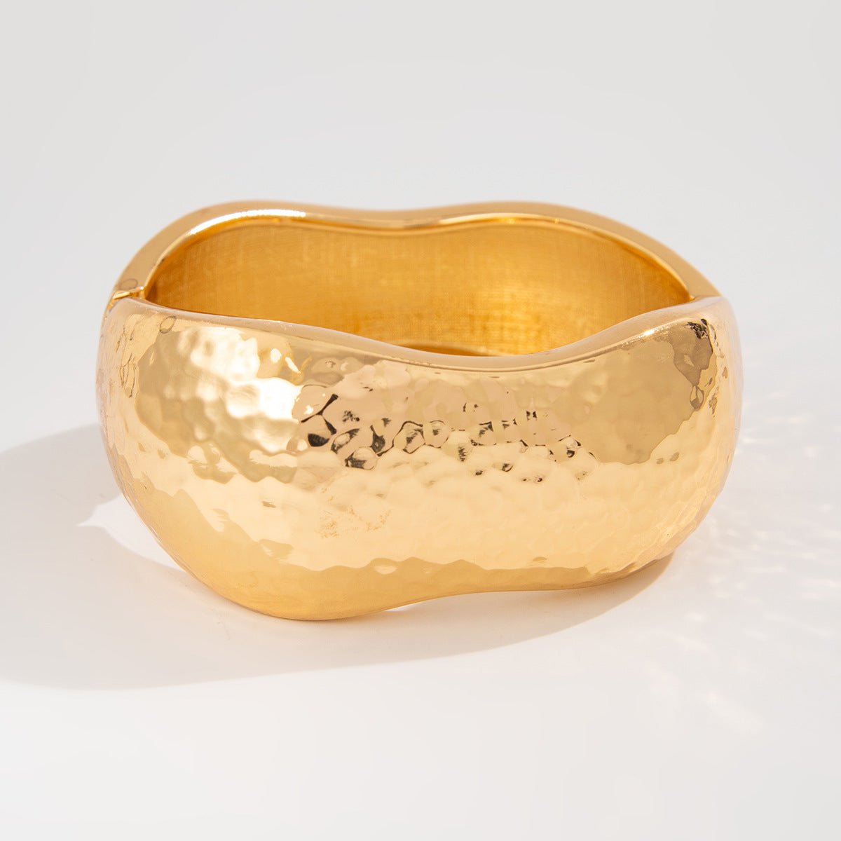 Planderful Geometric Alloy Bracelet Vienna Verve Exaggerated Wide Face Statement for Modern Women