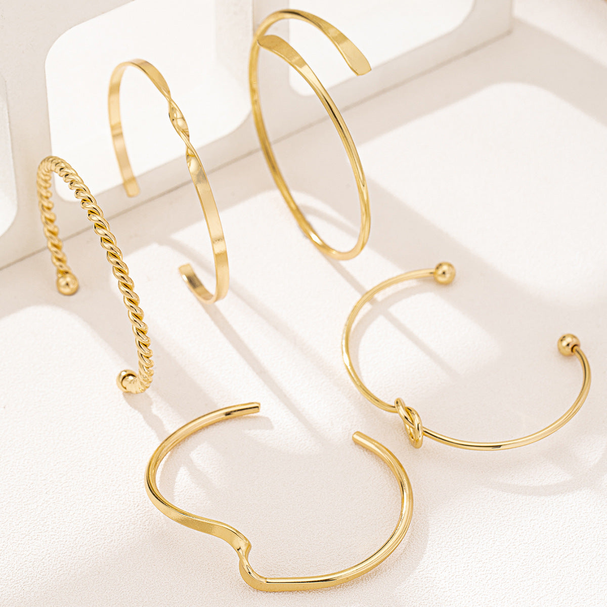 Planderful Vienna Verve Bracelet Set – Adjustable Geometric Design