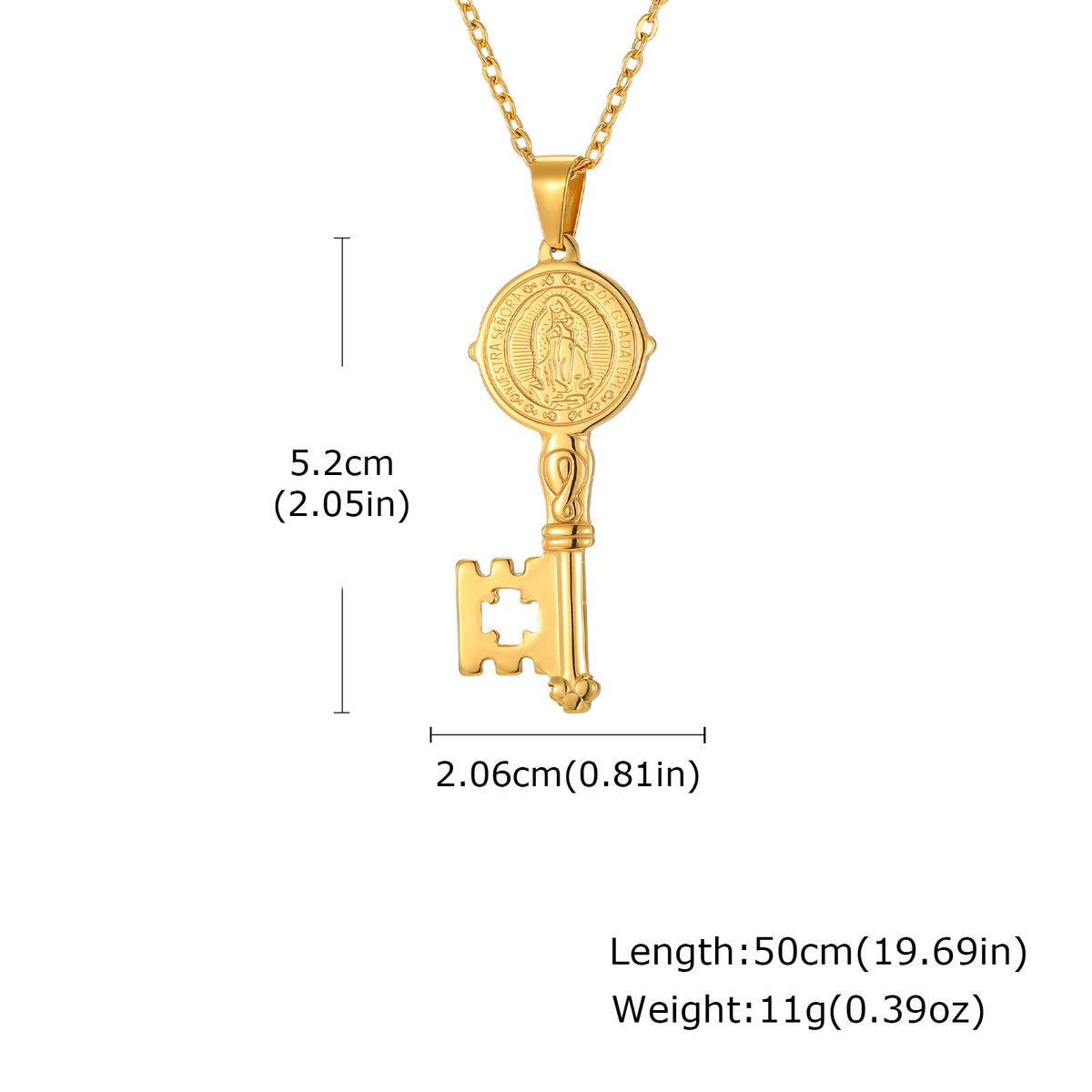 Vintage Stainless Steel Pendant Unisex