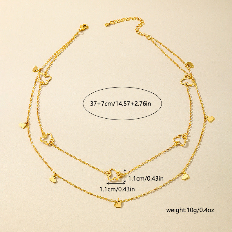 Planderful Vienna Verve Necklace – Fashionable Hollow Butterfly Design