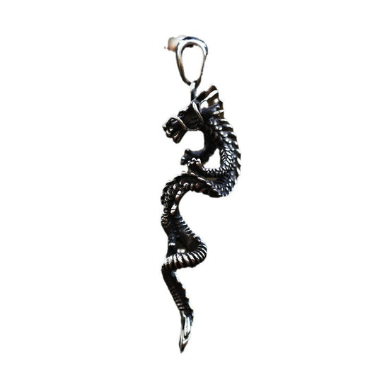 Personalized Titanium Steel Dragon Pendant for Men - Dominant Cross-Border Style