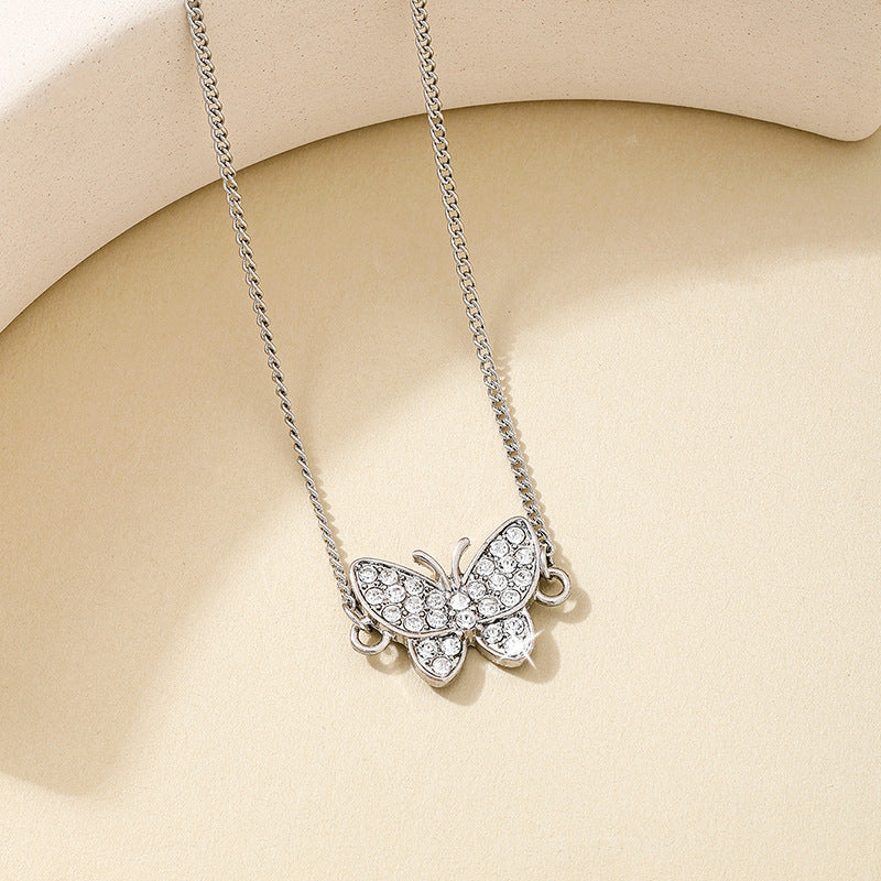 Planderful Vienna Verve Necklace – Sparkling Butterfly Pendant Design