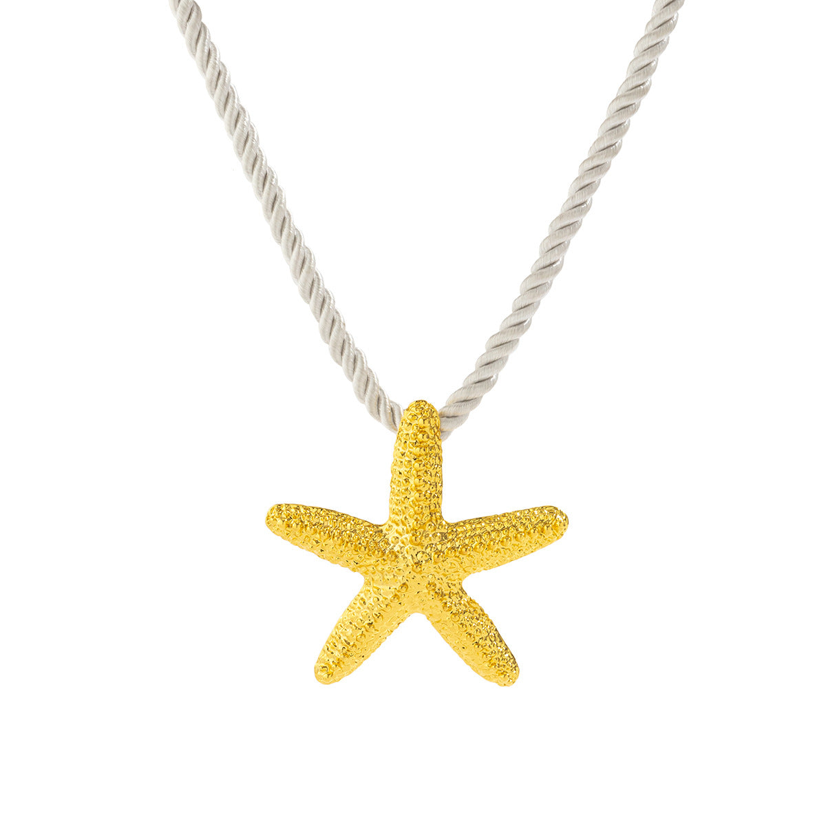 Spicy Starfish Pendant Necklace with Ocean Style for Women, Featuring a Single Layer Design and Alloy Material.