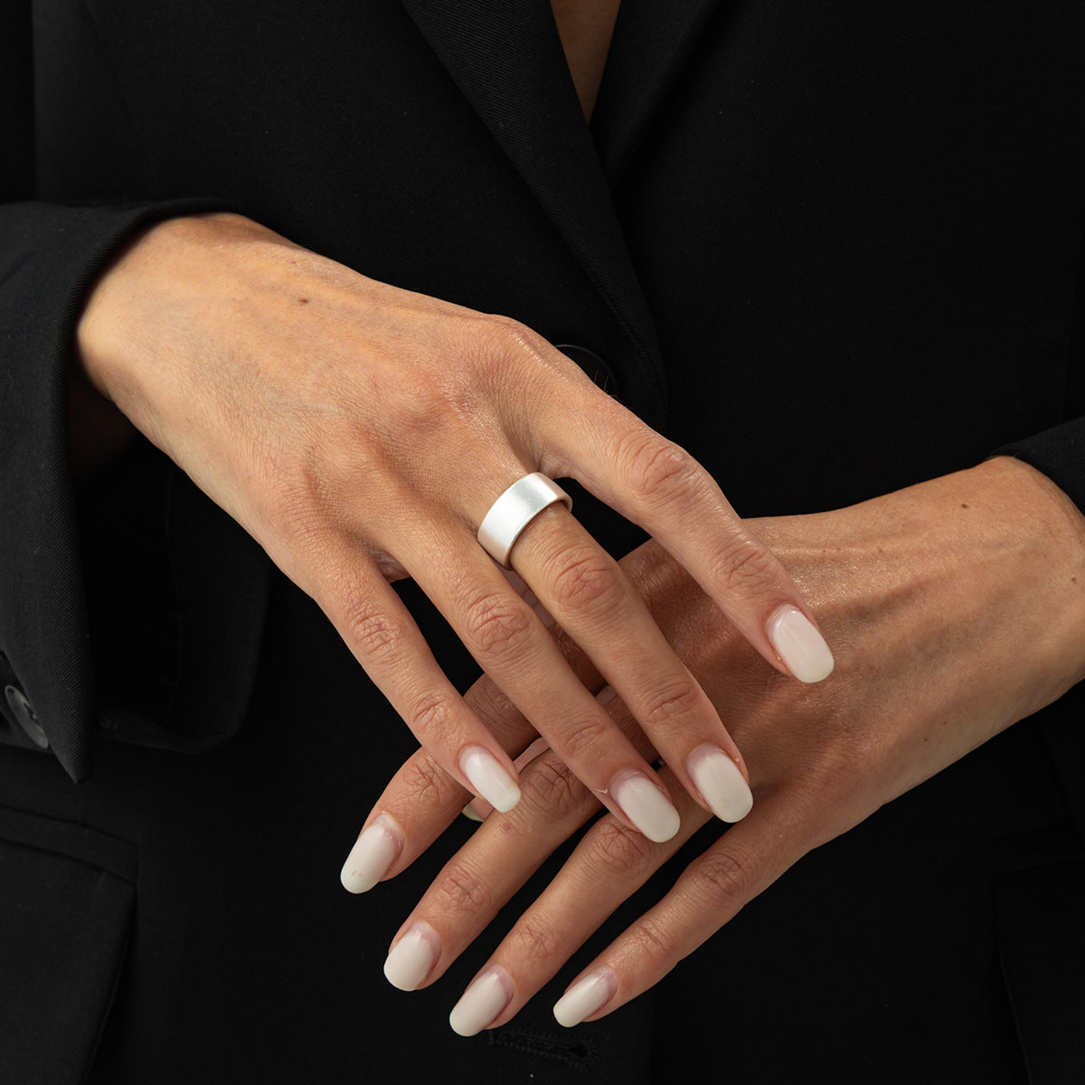 Planderful Vienna Verve Ring For Women Retro Beating Pleated Opening Statement Jewelry