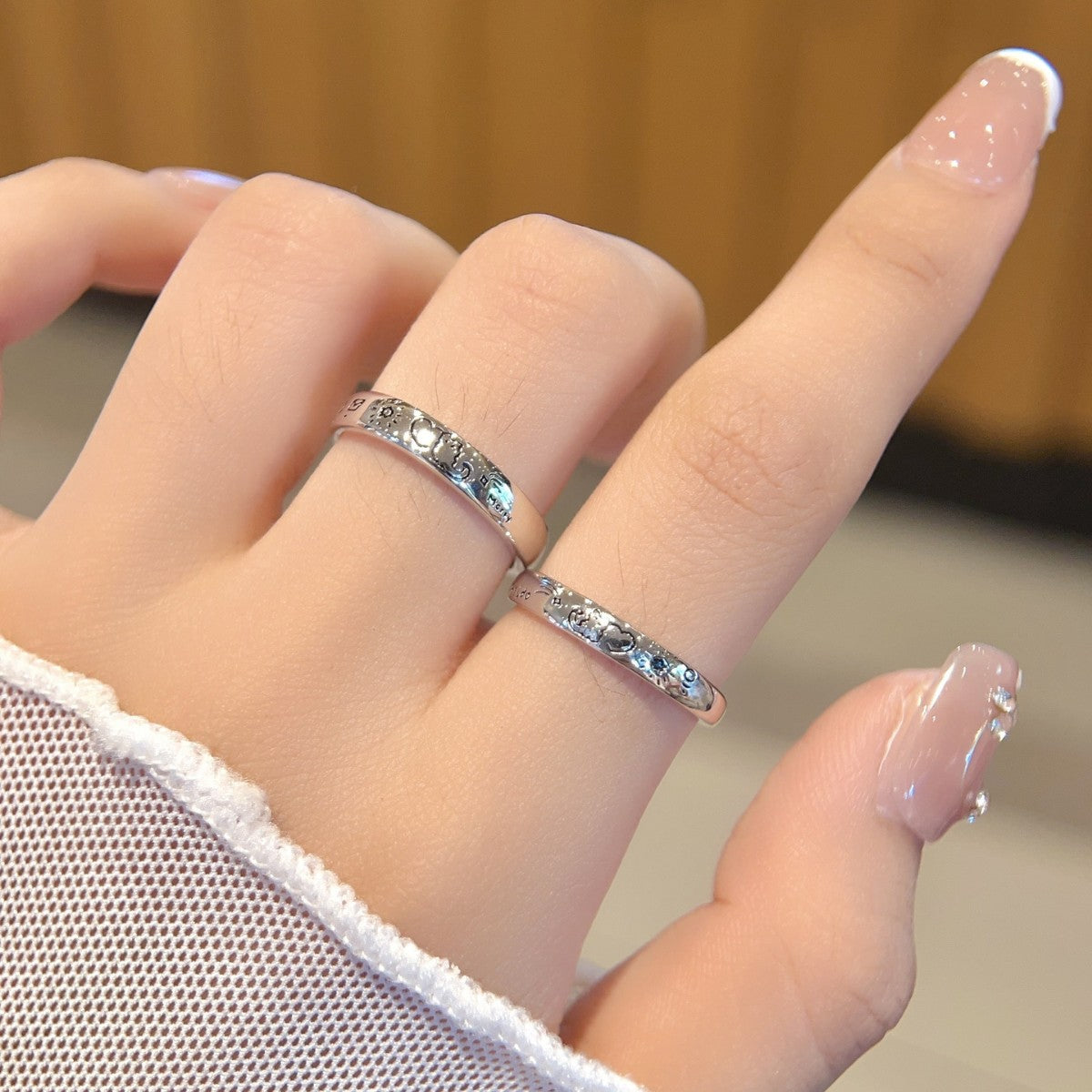 Romantic Graffiti S925 Sterling Silver Ring