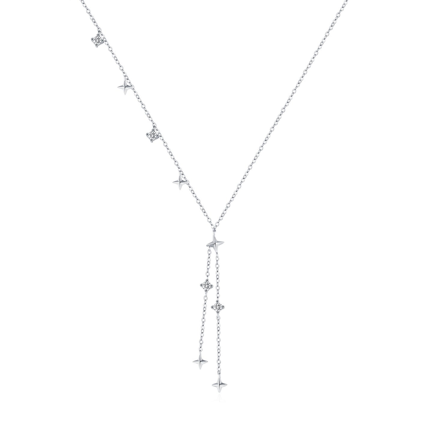 Planderful Everyday Genie S925 Silver Gypsy Necklace – Original Chic Star Mang Tassel Y Chain