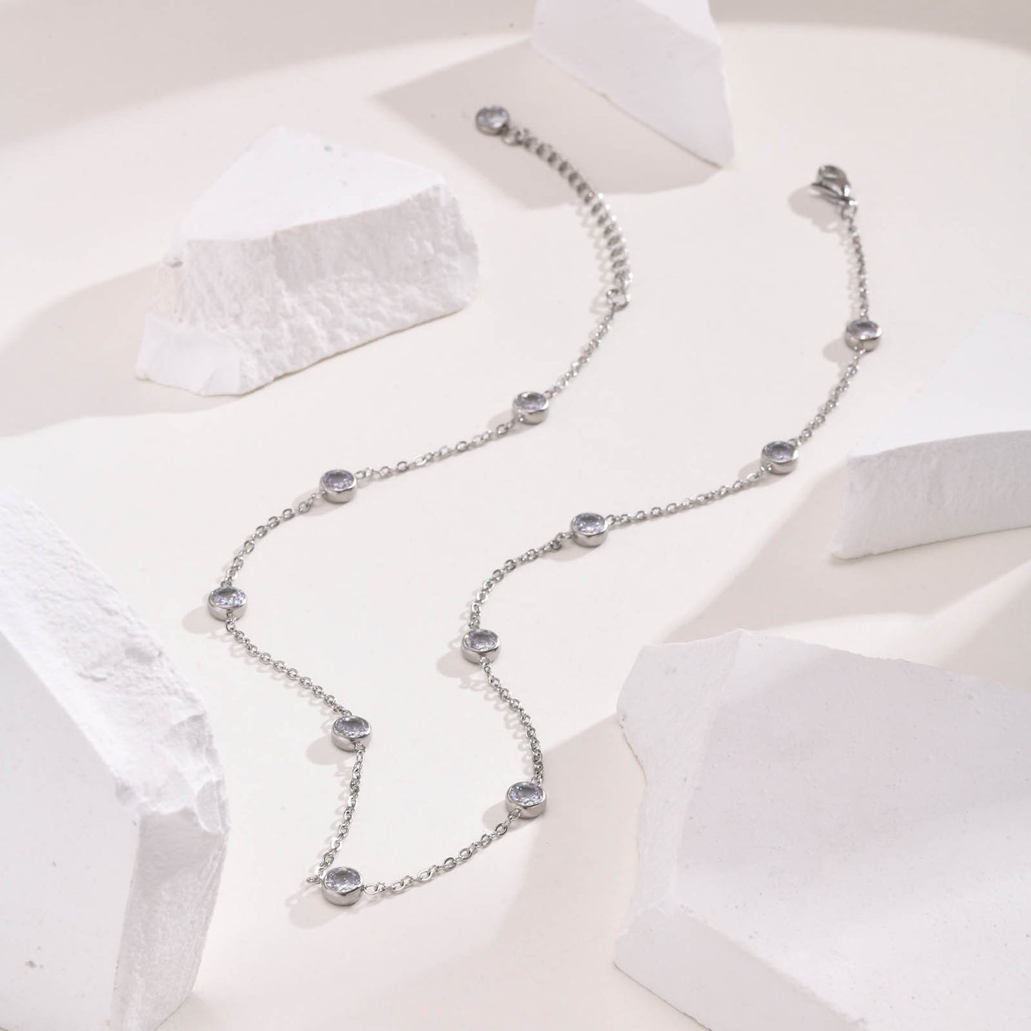 European And American Cross-Border Titanium Steel Necklace Clavicle Chain for Women - Elegant Jewelry