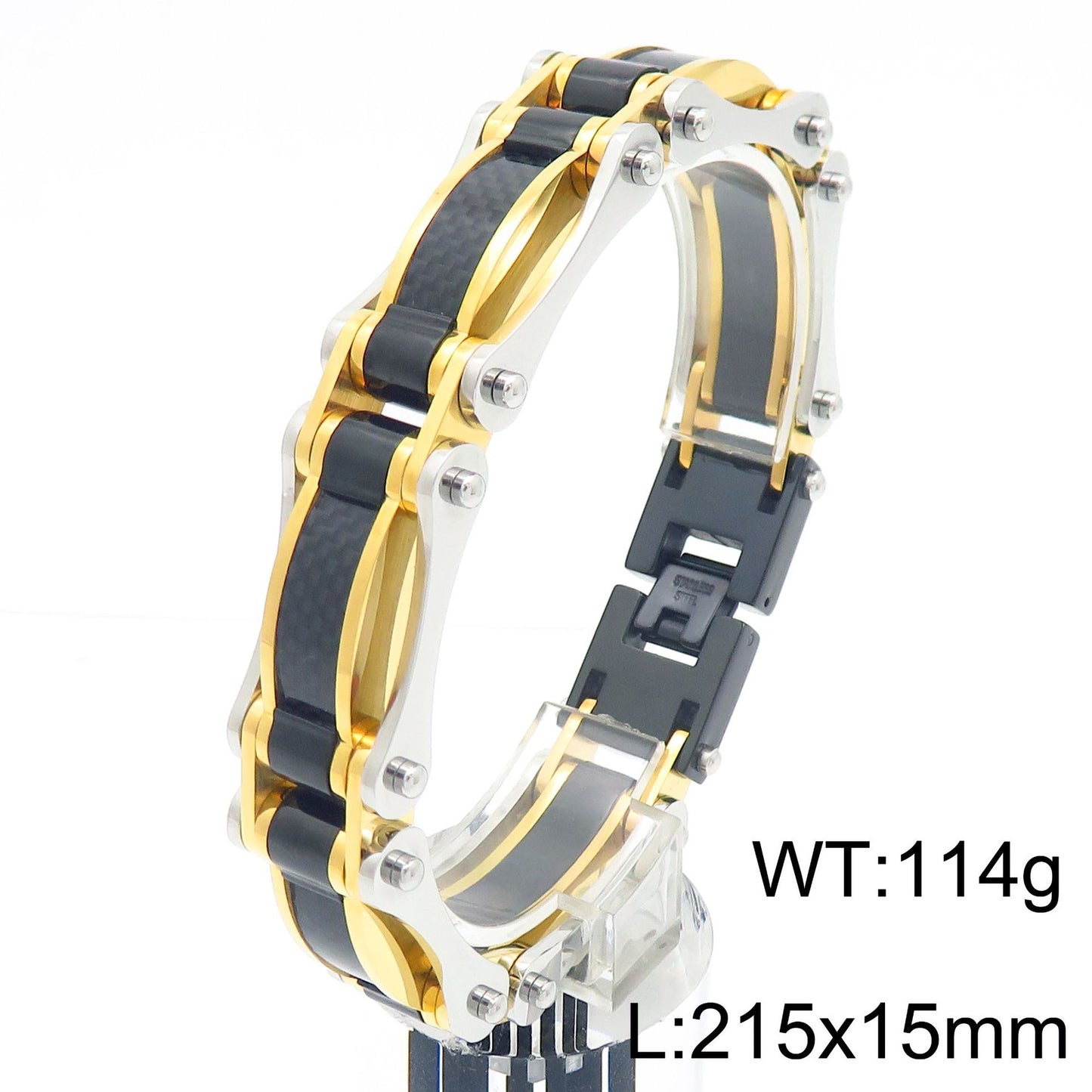 Planderful Carbon Fiber Titanium Bracelet For Men Versatile