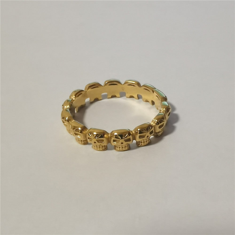 Little Devil Skull Titanium Steel Ring