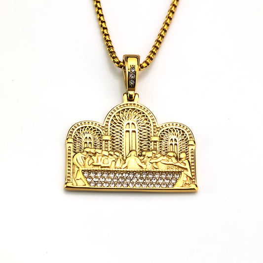 European and American Stainless Steel Hip Hop Pendant for Men