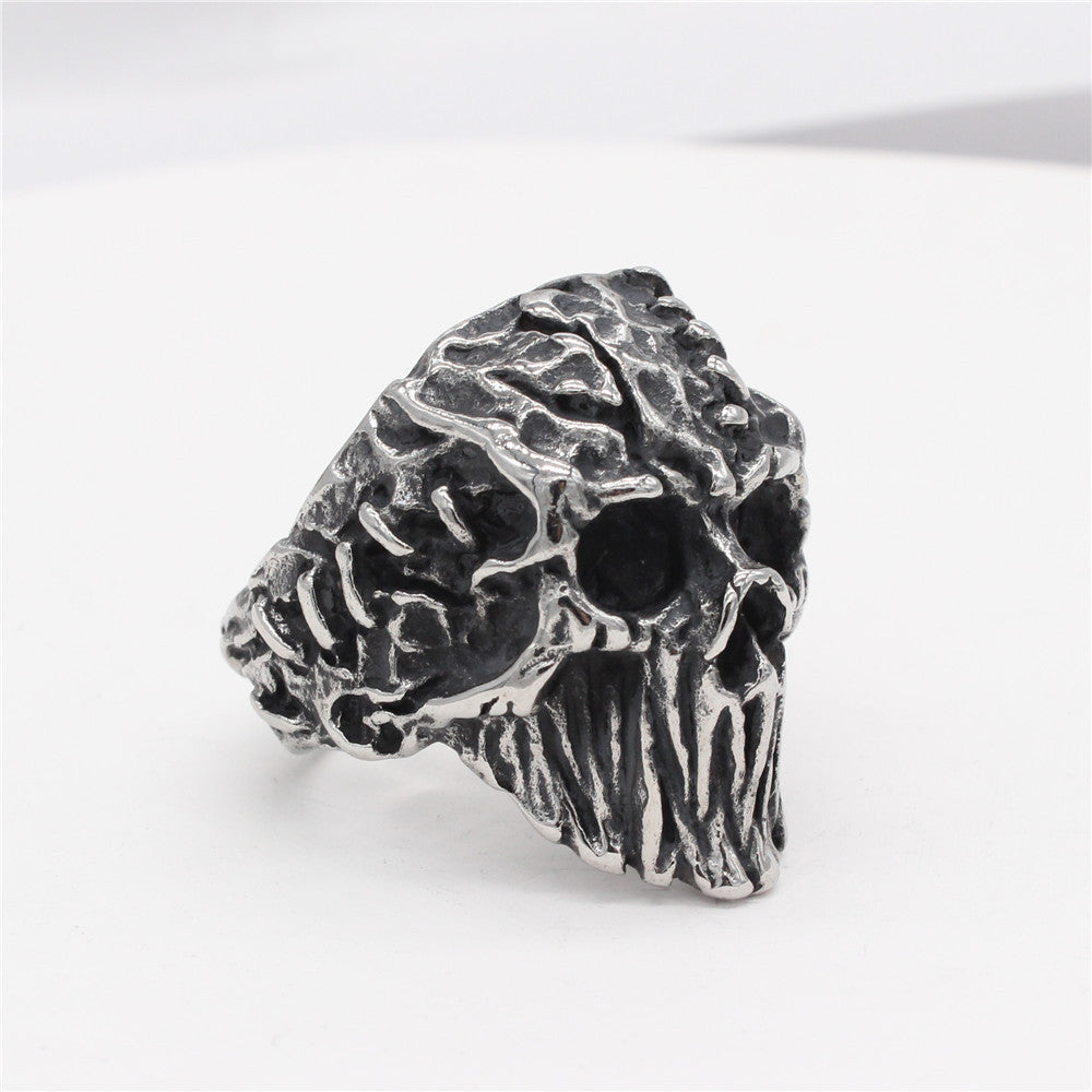 Mummy Skull Titanium Steel Ring