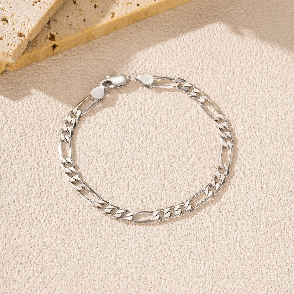 925 Sterling Silver Figaro Bracelet