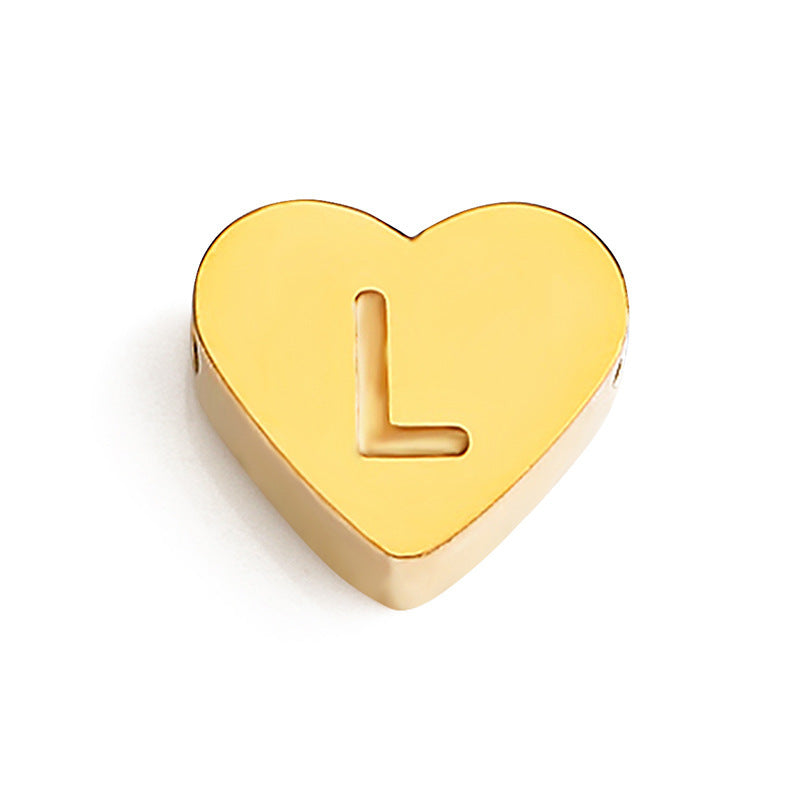 Planderful Jewelry Custom Name Necklace Stainless Steel 3D Love Design For Collarbone Chain