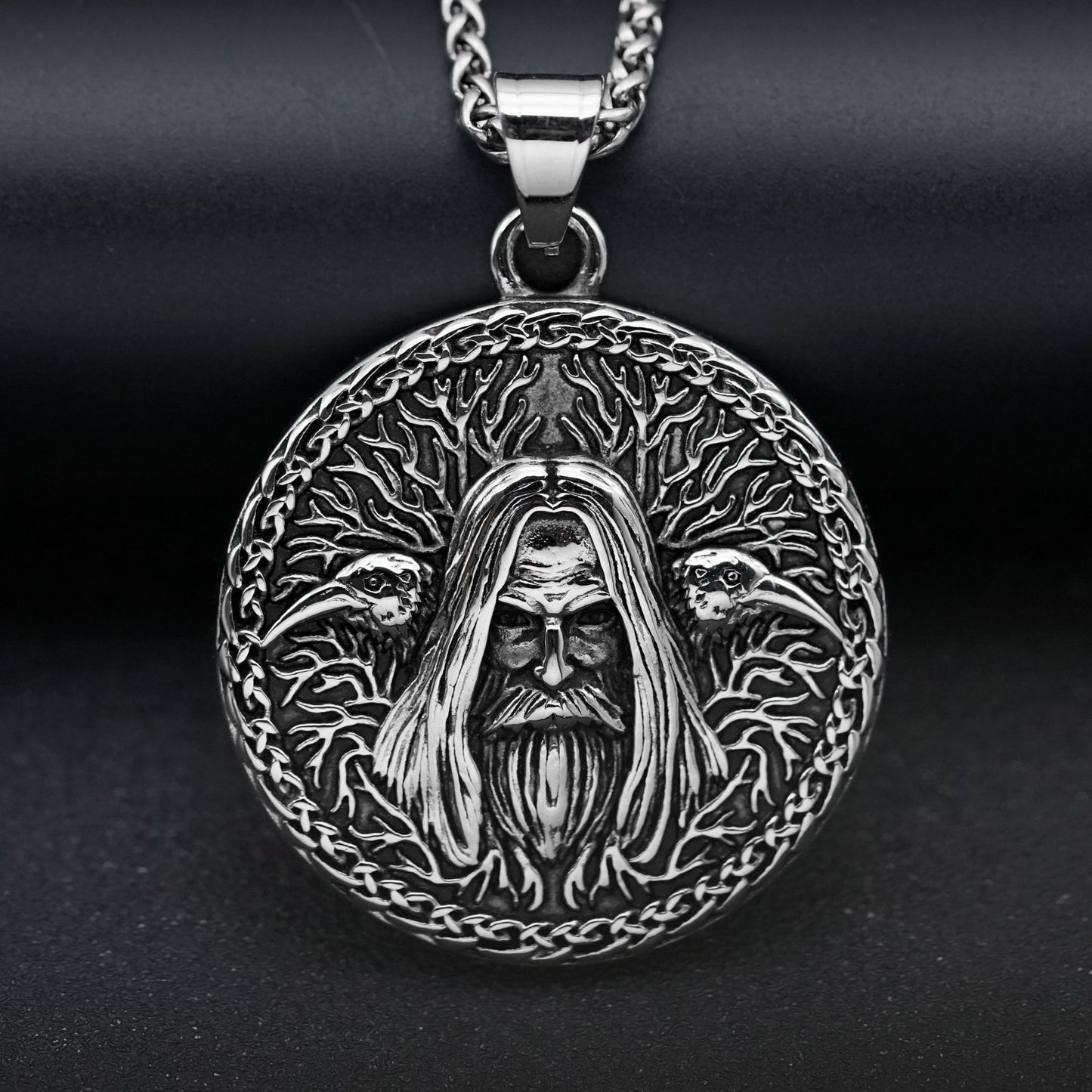 Steel Necklace - Vintage Nordic Viking Pendant