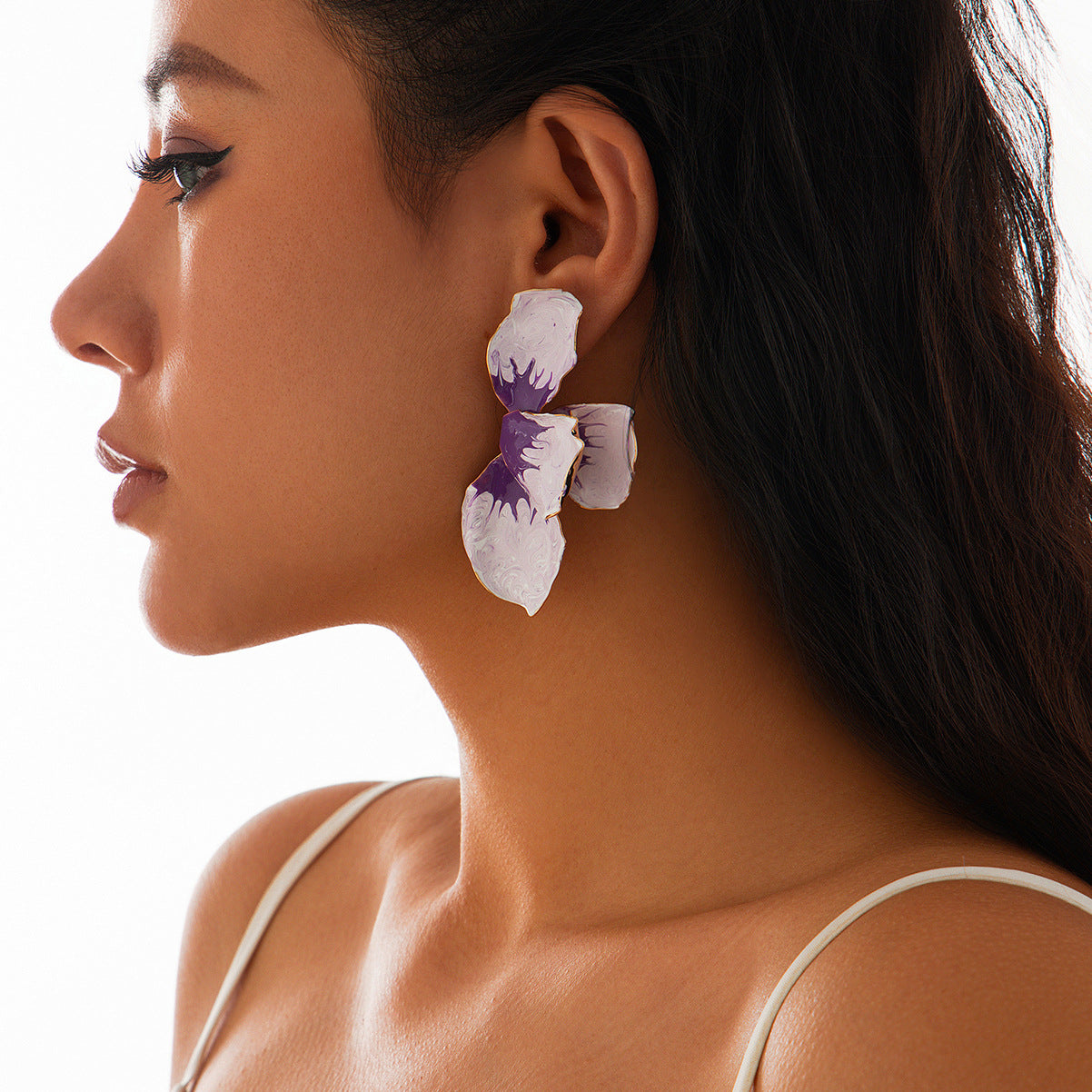 Planderful Vienna Verve Stud Earrings For Women Versatile Metal Statement Jewelry