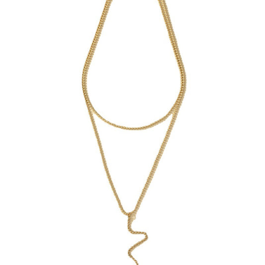 Elegant Vienna Verve Metal Double Necklace - Wholesale High-End Jewelry