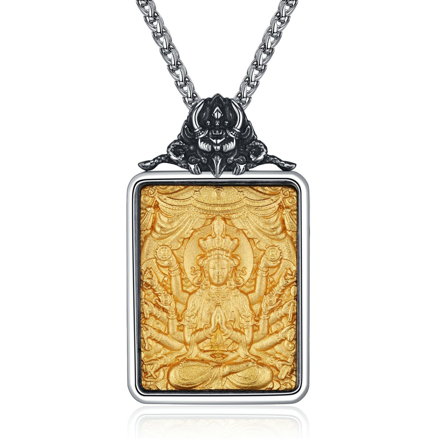 Steel Necklace - Elegant Zodiac Saints Pendant