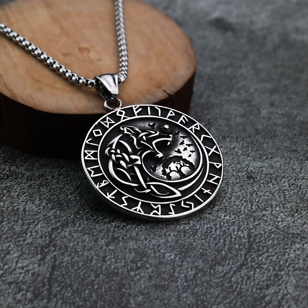 European and American Style Viking Celtic Wolf Pendant for Men