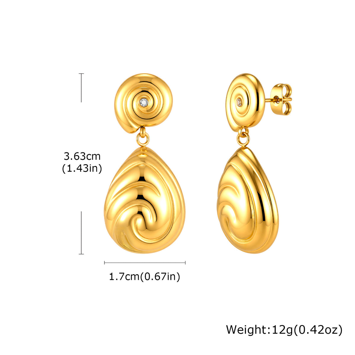 Modern Stainless Steel Earrings