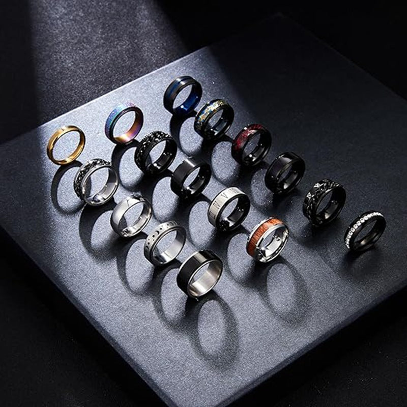 Planderful Titanium Steel Ring Unisex Jewelry With Protection Statement From Everyday Genie Collection