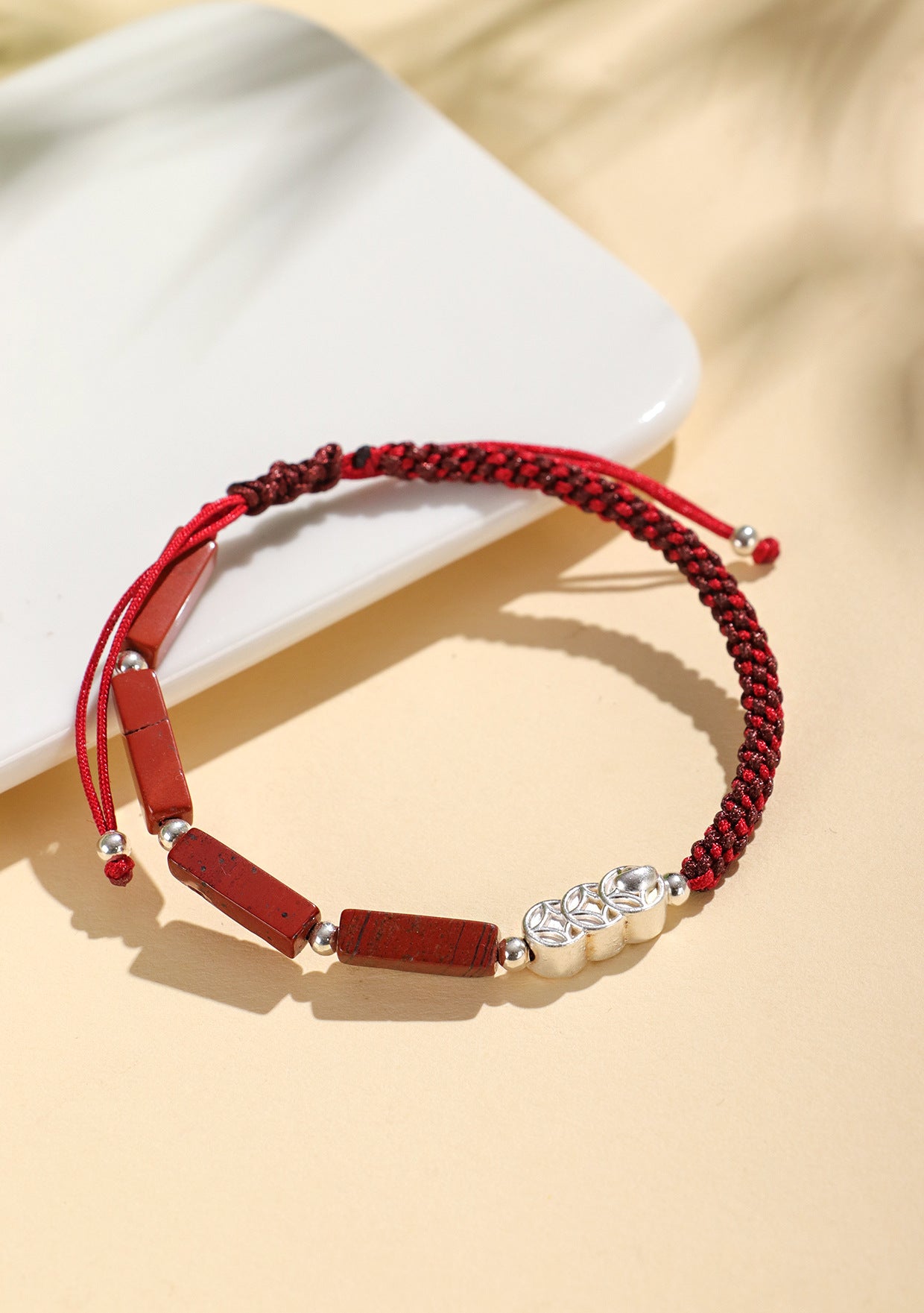 Planderful Fortune's Favor Bracelet – Hand-Woven Couple Design with 925 Silver Elements
