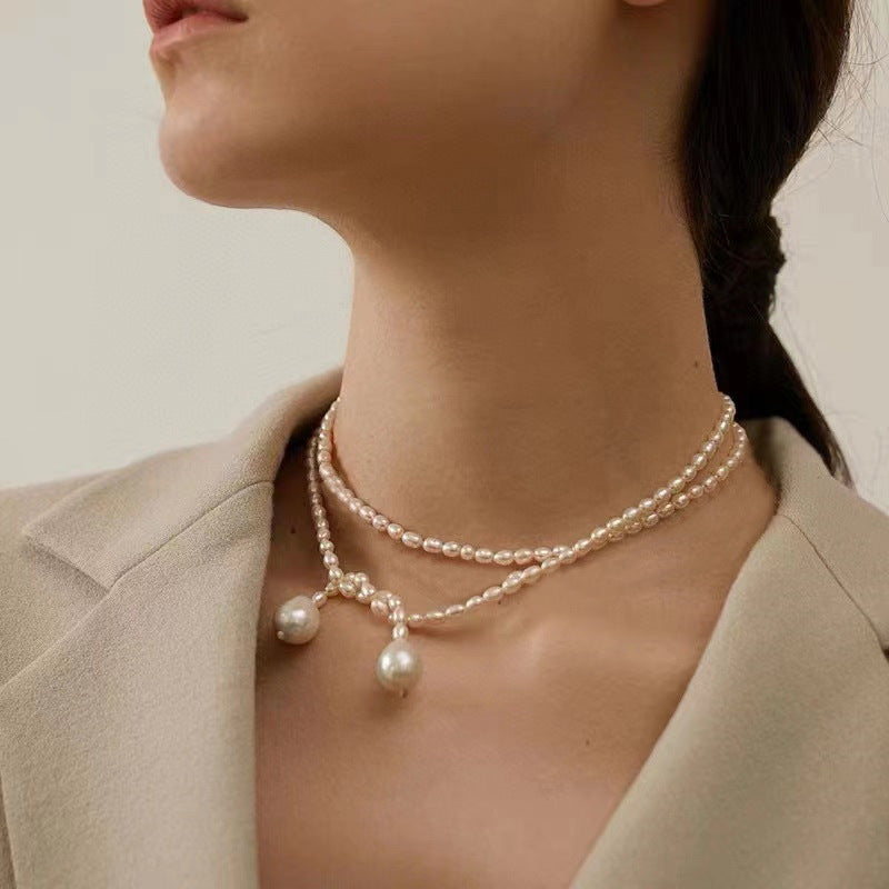 Luxurious Long European and American Pearl Necklace - Elegant Design for Women