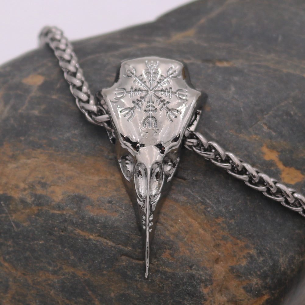 Viking Symbol Hawkbill Pendant Necklace for Men - Norse Legacy Collection