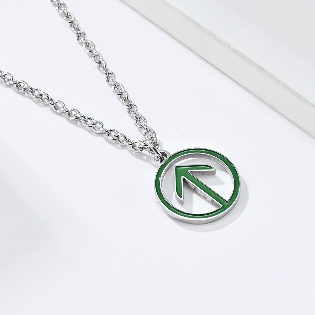 Niche Personalized Pass Code Titanium Steel Necklace Pendant