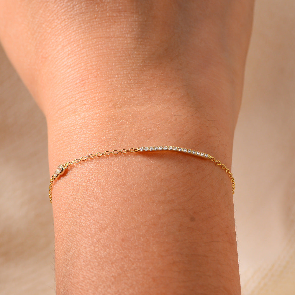S925 Sterling Silver Bracelet Chain And Silver